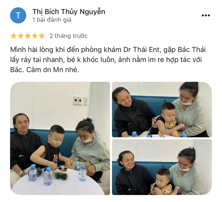 Đánh giá 5 sao của khách hàng trên Google Maps