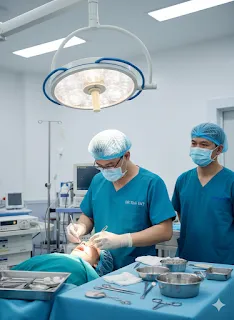 Khu thủ thuật vô khuẩn của phòng khám